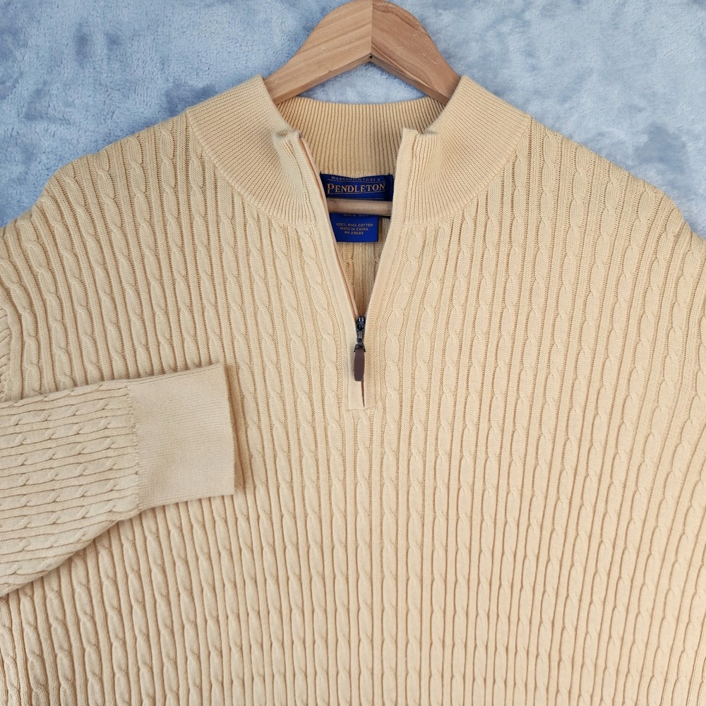 Pendleton Sweater Womens Size Medium Cable Knit S… - image 6